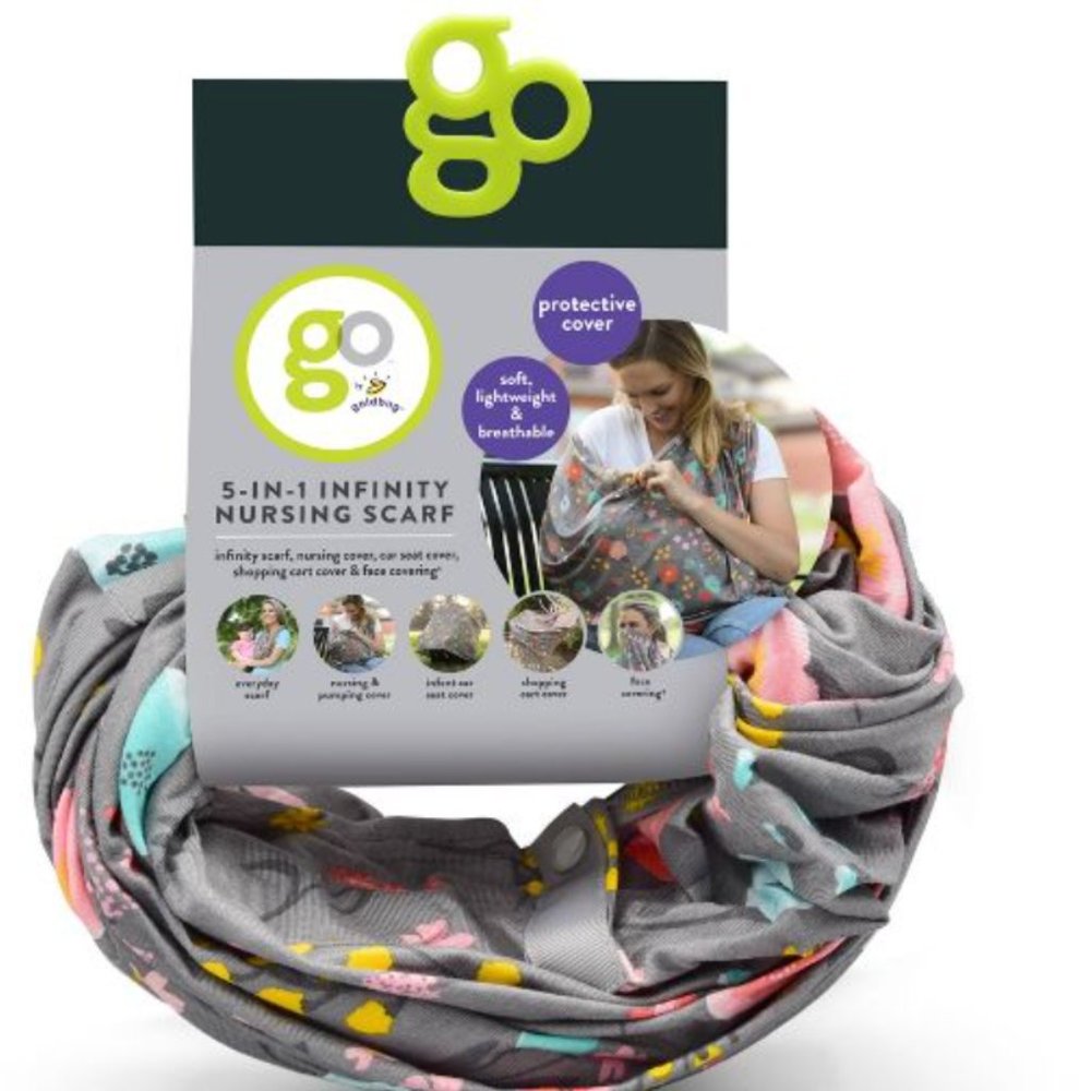 *SOLD* Go by Goldbug: 5-In-1 Infinity Nursing Scarf - Floral (Never Worn)